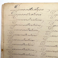 Prudence Wells's (Shelburne, MA) Lovely Early 19th Century Penmanship Notebook