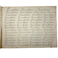 Prudence Wells's (Shelburne, MA) Lovely Early 19th Century Penmanship Notebook