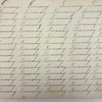 Prudence Wells's (Shelburne, MA) Lovely Early 19th Century Penmanship Notebook