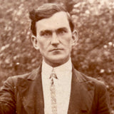 Intense Preacher with Bible and Raised Hand, Antique Cabinet Card Photo