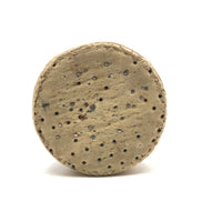 Ice Cream Sandwich of an Antique Pincushion with Handwoven Woolen Edging