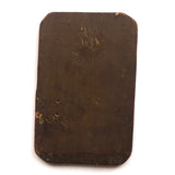 Anima Sola with Mitre Hat, Unusual Painted Icon on Wood Panel