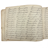 Prudence Wells's (Shelburne, MA) Lovely Early 19th Century Penmanship Notebook