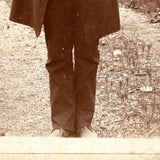 Intense Preacher with Bible and Raised Hand, Antique Cabinet Card Photo
