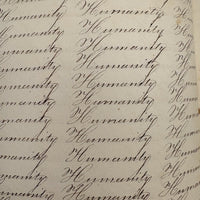 Prudence Wells's (Shelburne, MA) Lovely Early 19th Century Penmanship Notebook