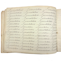 Prudence Wells's (Shelburne, MA) Lovely Early 19th Century Penmanship Notebook