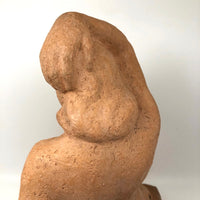 WPA Style Terra Cotta Unsigned Kneeling Nude