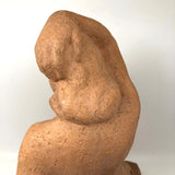 WPA Style Terra Cotta Unsigned Kneeling Nude