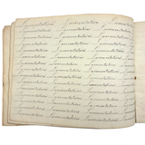 Prudence Wells's (Shelburne, MA) Lovely Early 19th Century Penmanship Notebook
