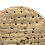 Ice Cream Sandwich of an Antique Pincushion with Handwoven Woolen Edging