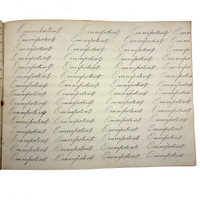 Prudence Wells's (Shelburne, MA) Lovely Early 19th Century Penmanship Notebook