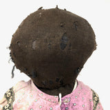 Tender Antique Black Bottle Doll with Huge Blue Eyes