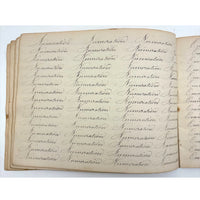 Prudence Wells's (Shelburne, MA) Lovely Early 19th Century Penmanship Notebook