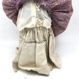 Tender Antique Black Bottle Doll with Huge Blue Eyes