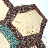 Sweet Antique Paper Pieced Quilt Patch