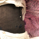 Tender Antique Black Bottle Doll with Huge Blue Eyes