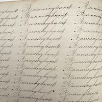 Prudence Wells's (Shelburne, MA) Lovely Early 19th Century Penmanship Notebook