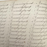Prudence Wells's (Shelburne, MA) Lovely Early 19th Century Penmanship Notebook