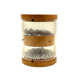 Satisfying Mid Century Wood and Lucite Hourglass Type Flip Toy