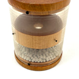 Satisfying Mid Century Wood and Lucite Hourglass Type Flip Toy