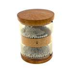 Satisfying Mid Century Wood and Lucite Hourglass Type Flip Toy