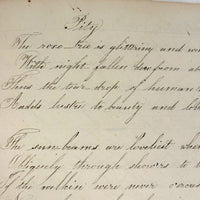 Prudence Wells's (Shelburne, MA) Lovely Early 19th Century Penmanship Notebook