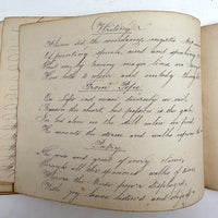 Prudence Wells's (Shelburne, MA) Lovely Early 19th Century Penmanship Notebook