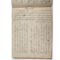 Prudence Wells's (Shelburne, MA) Lovely Early 19th Century Penmanship Notebook