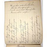 Prudence Wells's (Shelburne, MA) Lovely Early 19th Century Penmanship Notebook