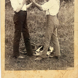 Handsome Young Boxers, J.E. Whitman & Co. Steelton, PA Cabinet Card