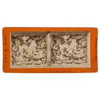 Case of Stuffed Birds, Striking and Evocative Albumen Stereoview. c. 1870, John Soule, Boston