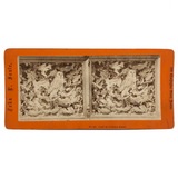 Case of Stuffed Birds, Striking and Evocative Albumen Stereoview. c. 1870, John Soule, Boston
