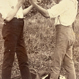 Handsome Young Boxers, J.E. Whitman & Co. Steelton, PA Cabinet Card
