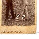 Handsome Young Boxers, J.E. Whitman & Co. Steelton, PA Cabinet Card