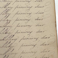 Prudence Wells's (Shelburne, MA) Lovely Early 19th Century Penmanship Notebook