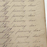 Prudence Wells's (Shelburne, MA) Lovely Early 19th Century Penmanship Notebook
