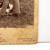 Handsome Young Boxers, J.E. Whitman & Co. Steelton, PA Cabinet Card