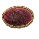 Impossibly Fine, Beautiful Condition Antique Mi'kmaq Curlicue Basketry Pin Cushion