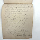 Prudence Wells's (Shelburne, MA) Lovely Early 19th Century Penmanship Notebook