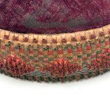 Impossibly Fine, Beautiful Condition Antique Mi'kmaq Curlicue Basketry Pin Cushion