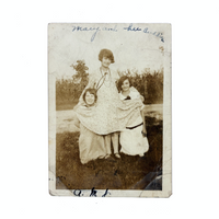 Mary and Her Buddies, Charming and Much Handled Old Snapshot