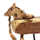SOLD Wonderful Antique Folk Art Toy Horse on Perfect Wire Stand, As Found