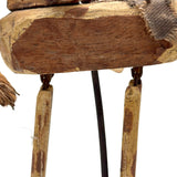 SOLD Wonderful Antique Folk Art Toy Horse on Perfect Wire Stand, As Found