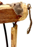 SOLD Wonderful Antique Folk Art Toy Horse on Perfect Wire Stand, As Found