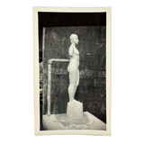 Standing Nude in Process, Old Snapshot of Artist's Studio