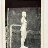 Standing Nude in Process, Old Snapshot of Artist's Studio