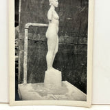 Standing Nude in Process, Old Snapshot of Artist's Studio