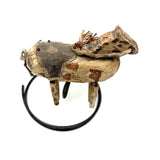 SOLD Wonderful Antique Folk Art Toy Horse on Perfect Wire Stand, As Found