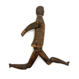 One Armed But Very Beautiful 19th Century Wood and Tin Articulated Figure