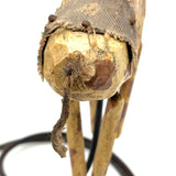 SOLD Wonderful Antique Folk Art Toy Horse on Perfect Wire Stand, As Found